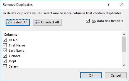 excel remove duplicates leave one excel for mac 2016